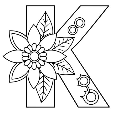 Letter K Coloring Page