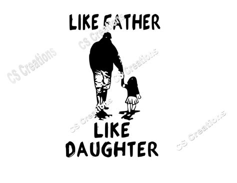 Like Father Like Daughter SVG/PNG | Etsy
