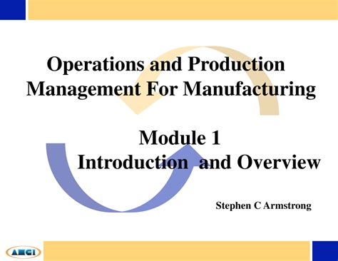 Operations Management Module 的图像结果