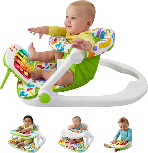 Fisher-Price Deluxe Sit-Me-Up Seat: Portable Infant Floor Activity ...