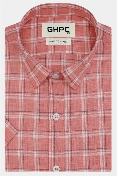 Buy Half Sleeve 100% Cotton Shirts For Men Online - GHPC