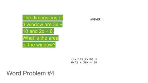 Image result for Polynomial Word Problem Examples