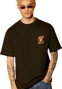 Goku Tshirt Graphic Print, Printed Men Round Neck Black T-Shirt - Buy ...