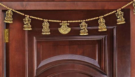 Divyakosh Metal Thoranam Ganesha on Leaf Bandarwal Diwali Decoration ...