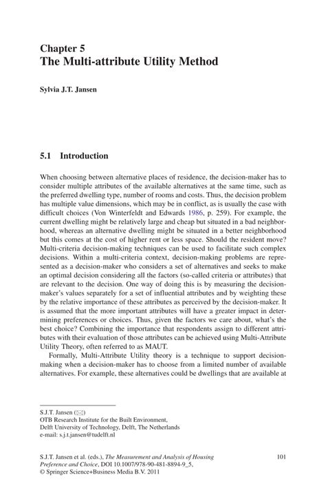 Image result for Multi-Attribute Questionnaire Method