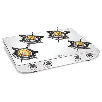 Vidiem Gas Stove S4 236 A Tusker (Black) | Stainless Steel 4 Burner ...