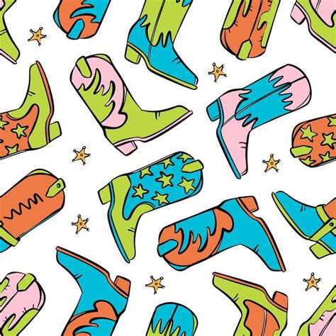 Image result for Cowboy Boot Pattern Free