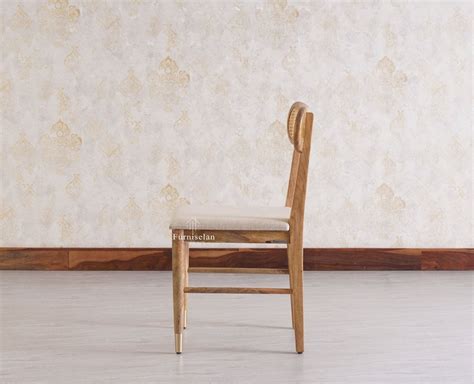 Boston Solid Wood Rattan Cane Dining Table Four-Seater Set