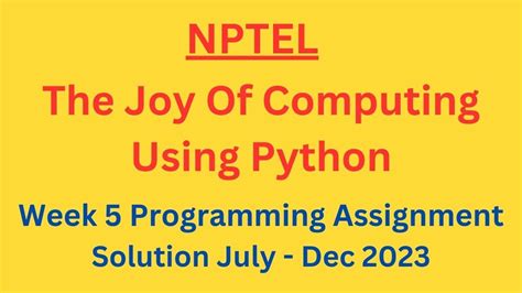 Image result for NPTEL Python Programming