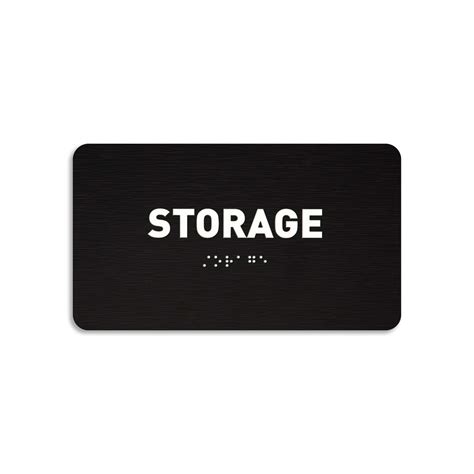 Buy Storage Sign - ADA Compliant Utility Sign, Raised Letters, Grade 2 ...