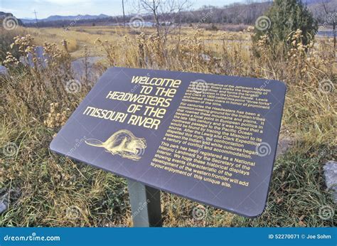 Beginning of Missouri River, Missouri Headwaters State Park,3 Forks ...