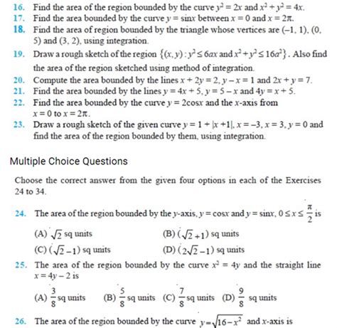 Image result for Applications of Integrals Class 12 Questions