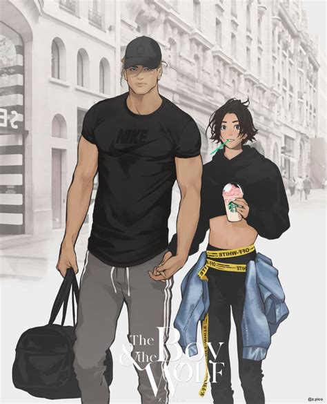 The boy and the wolf - ZPico | Handsome anime guys, Manga cute, Cute ...