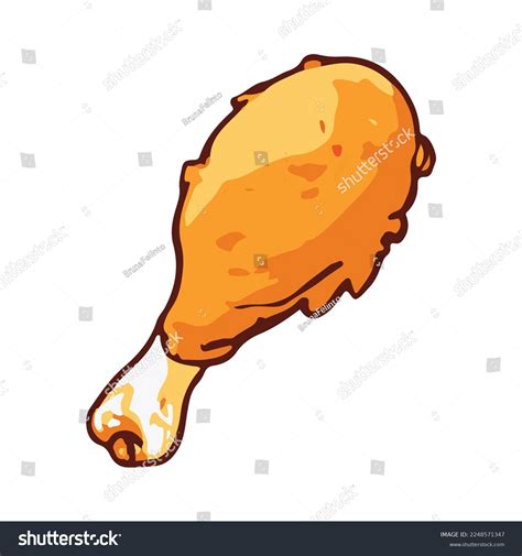 Fried Chicken Leg Drawing