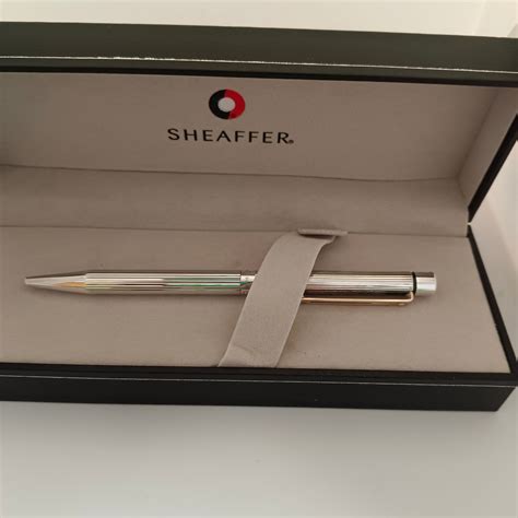 Sheaffer Targa Sterling Silver Ballpen WIth Gold Trim – Vintage Pen Store