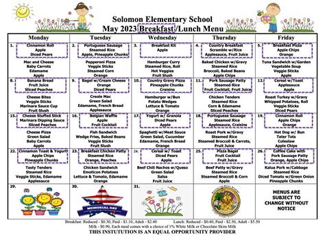 Allemands Elementary Lunch Menu at Justin Finn blog
