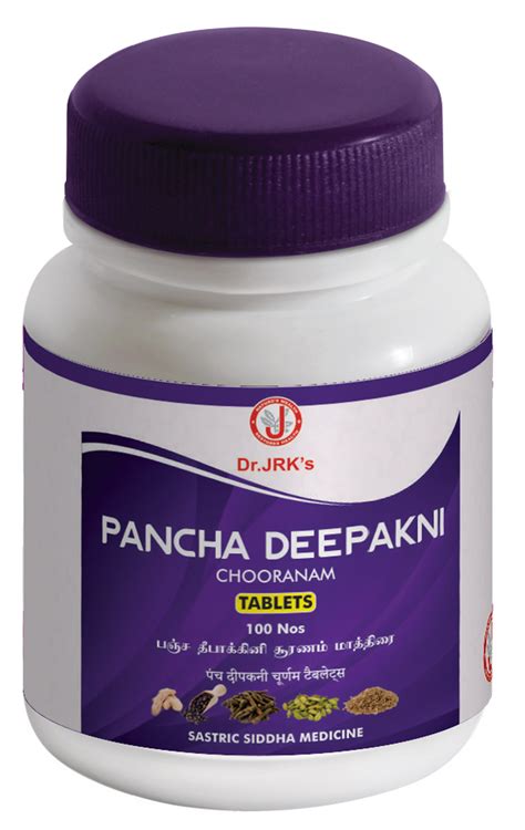 Dr. JRK's Pancha Deepakni Chooranam Tablet 60 no's – Caredura Store