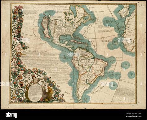 L'Amérique , Western Hemisphere, Maps, Early works to 1800, America ...