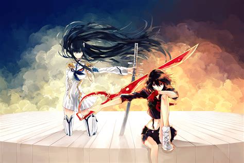 Download Kill La Kill Ryuko And Satsuki Wallpaper | Wallpapers.com