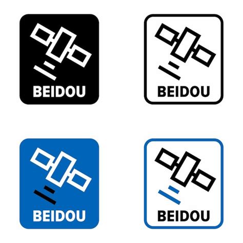 Beidou chinese navigation satellite system information sign | Premium ...