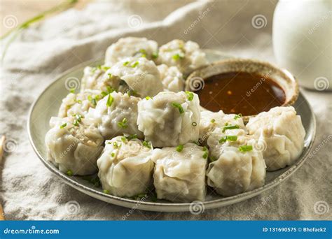 Homemade Pork Shu Mai Dumplings Stock Image - Image of steam, dinner ...