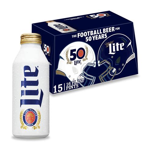 Miller Lite American Light Lager Beer, 15 Pack, 16 fl oz Aluminum ...