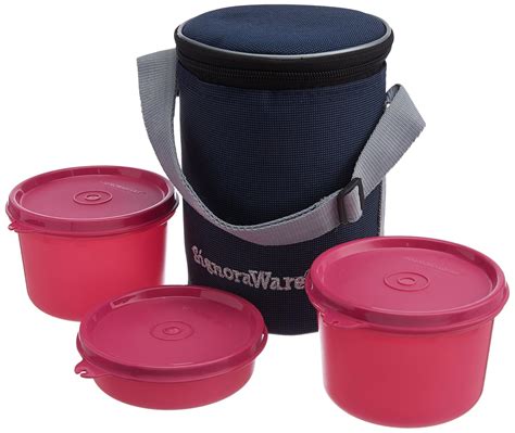 Buy SignoraWare Executive Medium Lunch Box Set of 3 with Bag, Micro ...