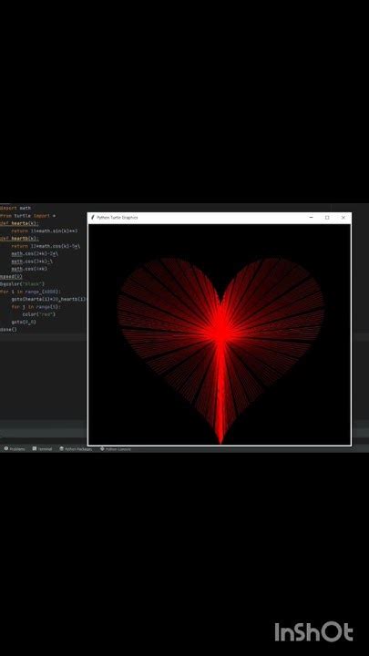 Image result for Python Glowing Red Heart Code