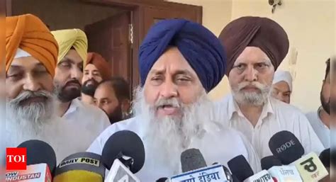 After over 6-hr core panel meet, SAD reposes faith in Sukhbir Singh ...