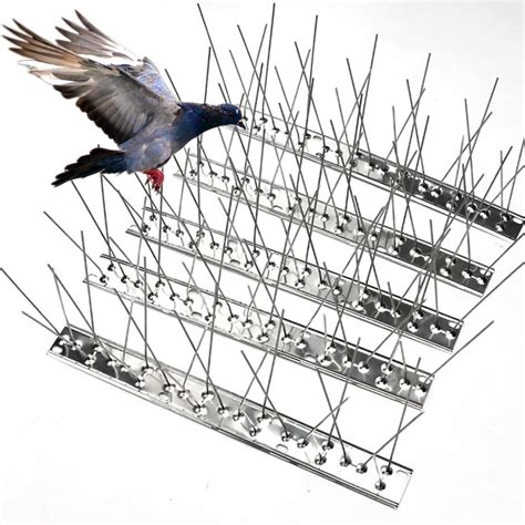 Bird-X Original Stainless Steel Bird Spikes 100 Pigeons, 50% OFF
