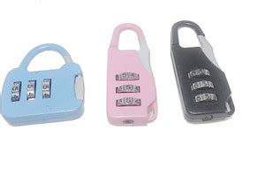 Unikkus Set of 3 Mini safety number lock for luggage, Bag, Travelling ...