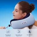 The Sleep Company Foam Travel Pillow Pack of 1 Solid Smart Neck ...