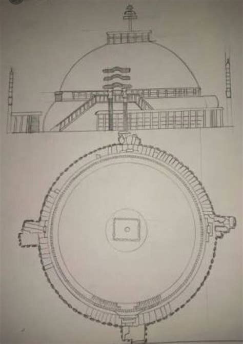 draw and explain the plan of a stupa - Brainly.in