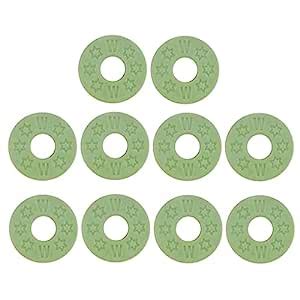 Swap International 10 Pieces Guitar Strap Block Rubber Safety Strap ...