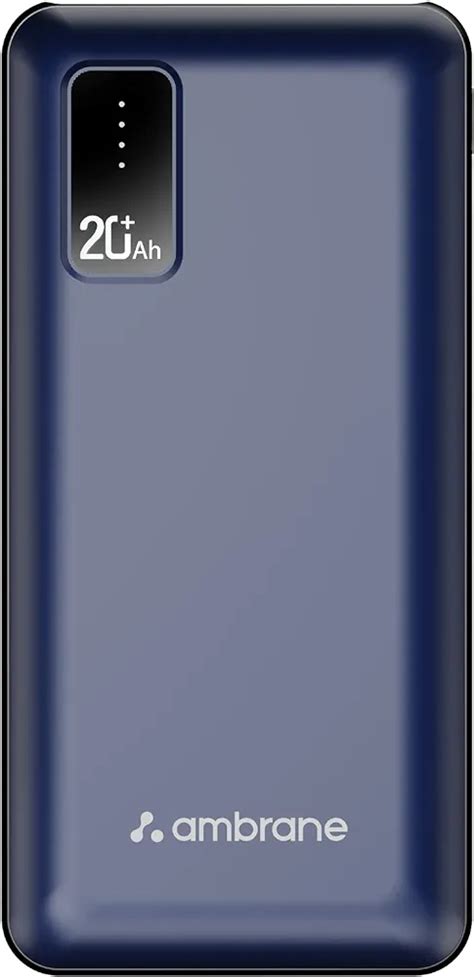 Ambrane 20000mAh Power Bank with 10.5W Fast Charging, Dual USB Output ...
