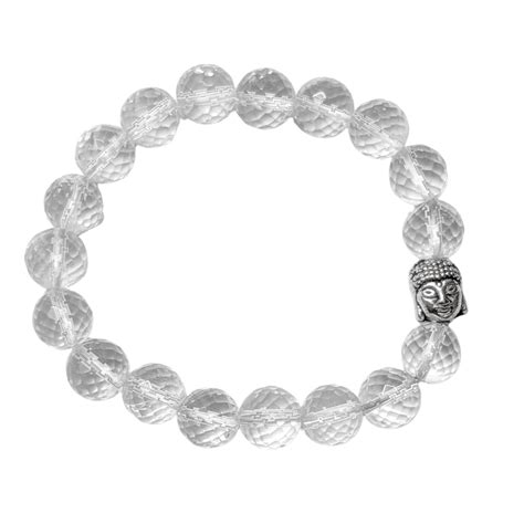 Clear Quartz AAA Quality Diamond Cut Bracelet To Dispelling Negative E ...