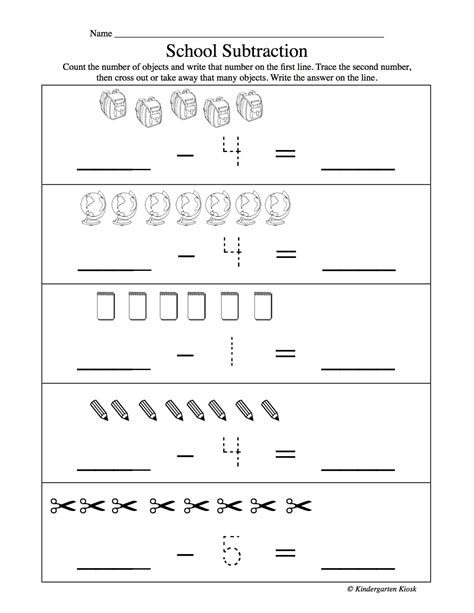 Math Subtraction Worksheets 的图像结果
