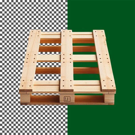 Quality wooden pallet for efficient supply chain on transparent ...