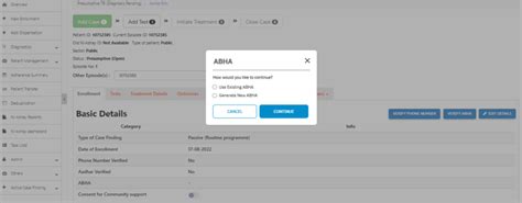 Ayushman Bharat Health Account [ABHA] workflow in Ni-kshay | Knowledge Base