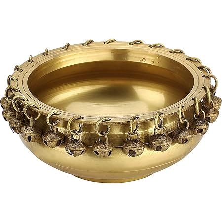 Buy Handcrafted Brass Urli Ethnic Traditional Bowl with Bells ...