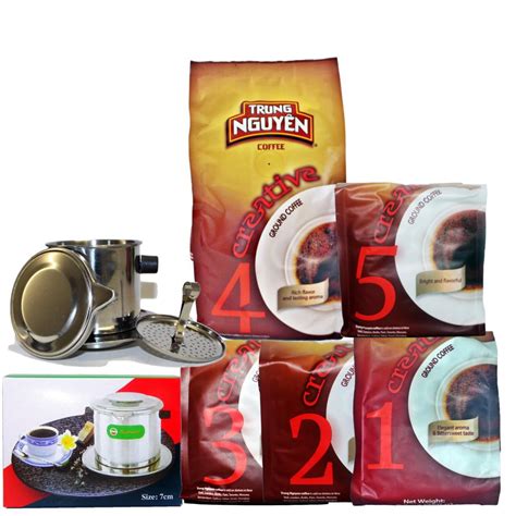 Paket Sorten Creative Kaffee aus Vietnam von Trung Nguyen mit Filtern ...