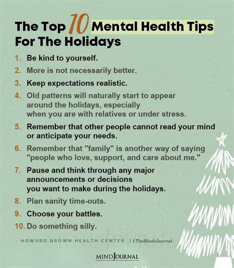 mental health holidays
