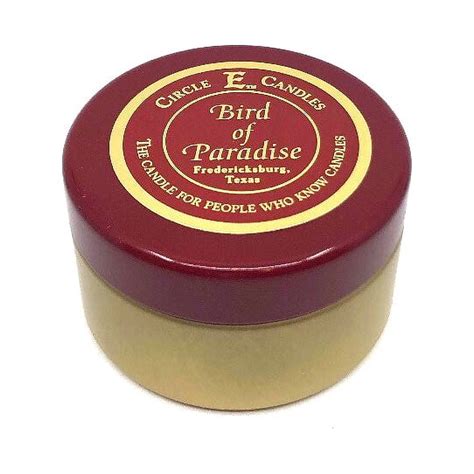 Circle E Candles, Bird of Paradise Scent, Extra Small Size Travel Tin ...