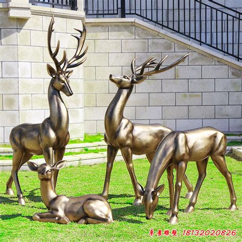 抽象鹿玻璃钢雕塑 - 卓景雕塑公司