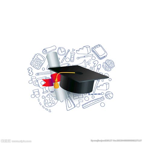 毕业学士帽和卷纸元素素材下载-正版素材401339874-摄图网