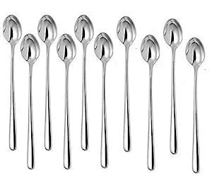Buy Caridge Long Spoon for Iced Tea, Coffee Ice Cream Spoon for Tall ...