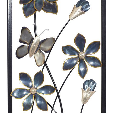 Deco 79 Metal Wall Decor (Set of 2), 12 in x 28 in, Black: Buy Online ...