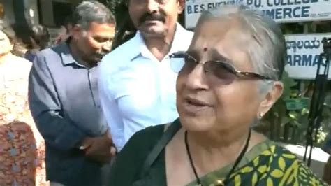 K'taka polls: 'Look at us. We are oldies but...," Sudha Murty after ...