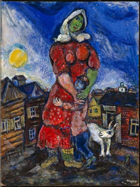 Mother and child - (Mère et enfant) - Life Size Posters by Marc Chagall ...