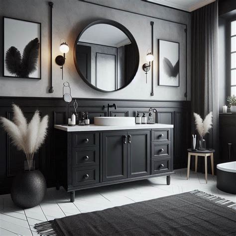 15 Black, White, and Grey Bathroom Ideas for Sleek Style